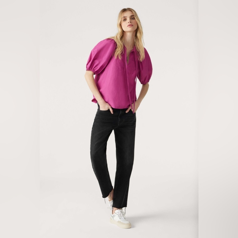 NWT BA&SH Paris Jamie Top in Fuchsia Size XS - Picture 4 of 10